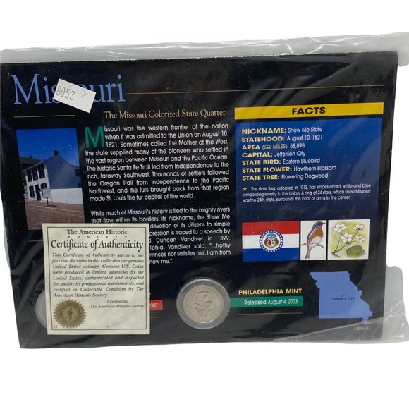 Missouri Colorized State Quarter NEW Philadelphia & Denver Mint - Picture 2 of 2